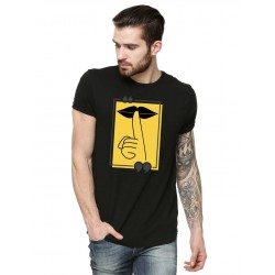 Tricou barbati negru - Don`t Speak